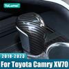 Для Toyota Camry 70 XV70 2018      Гибридный ABS Чехол-накладка на ручку переключения передач автомобиля Декоративная наклейка Кейс