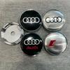 QR3 4PCS 60mm M3 hub center cover tire center logo badge is suitable for four-ring 60mm hub center cover RS S modification.
