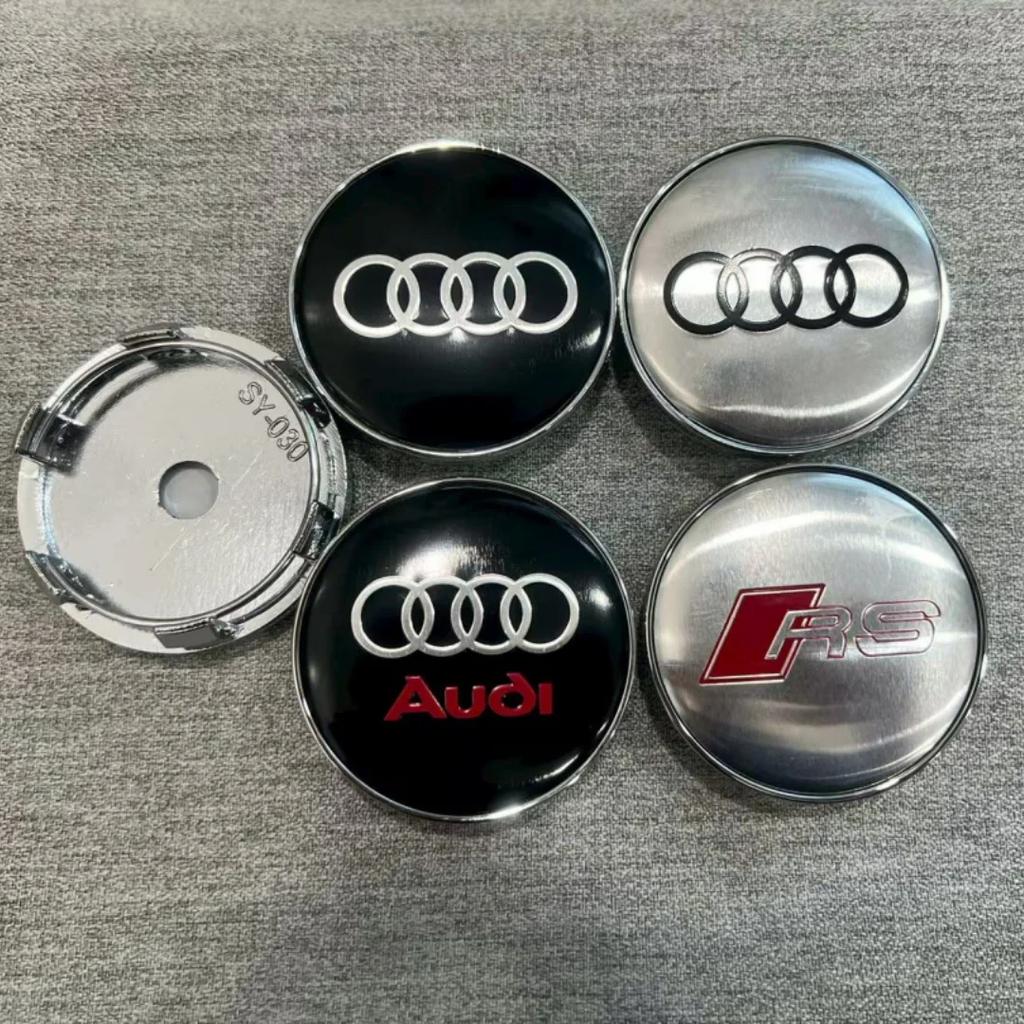 QR3 4PCS 60mm M3 hub center cover tire center logo badge is suitable for four-ring 60mm hub center cover RS S modification.
