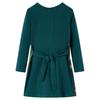 Children'S Dress With Long Sleeves Dark Green Size 116