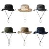 Breathable Bucket Hat Anti-UV Sun Hat Summer Fishing Cap  Camping Hiking