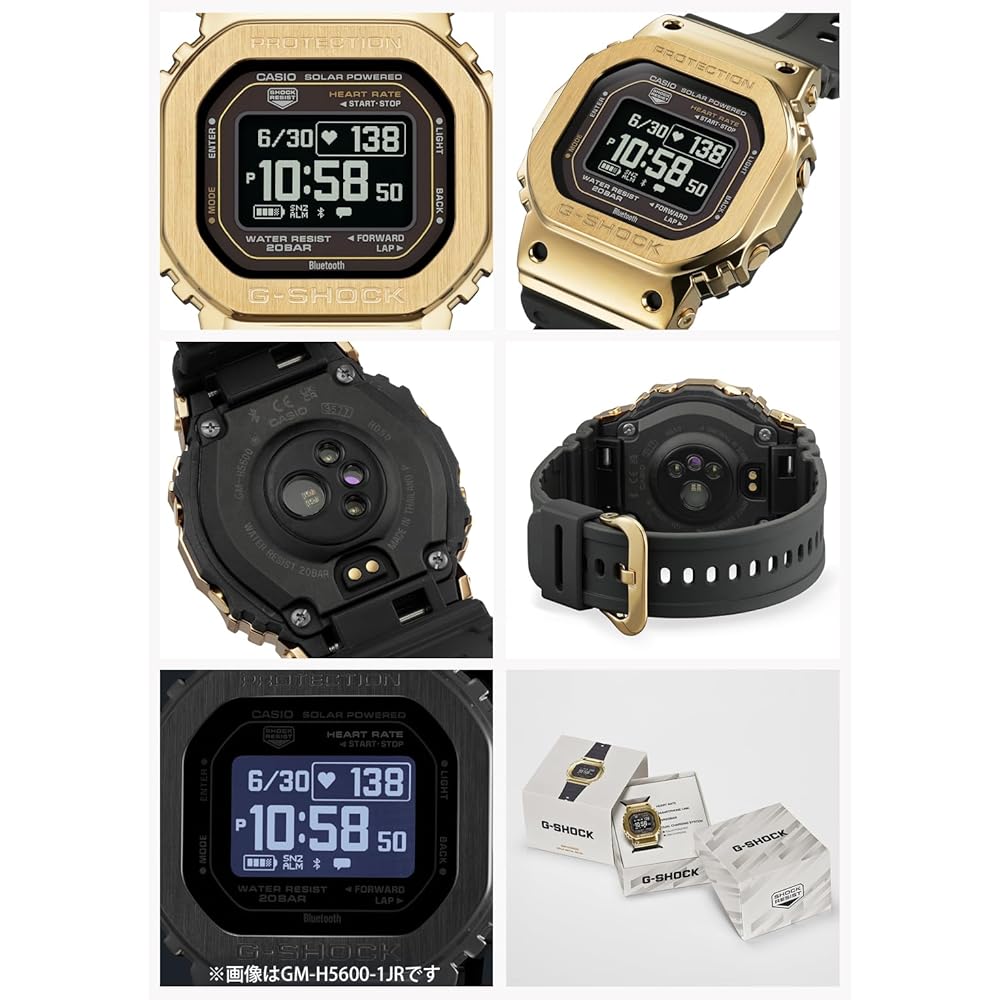 [Casio] G-Shock Watch [Domestic Genuine Product] G-SQUAD Heart Rate Monitor Bluetooth Enabled Environmentally Friendly Materials GM-H5600-9JR Men's Go