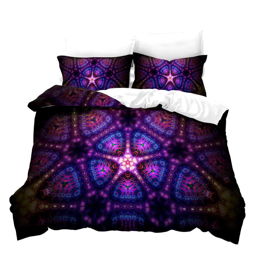 3D Digital Printing Quilt Set Three-Piece Cartoon Animation Game