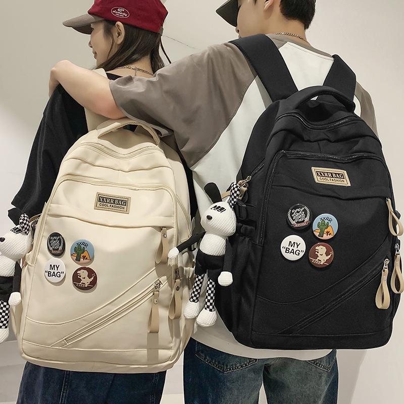 School Bag Elementary School Girl Junior High School Student High School Student College Boy Burgundy Backpack Backpack