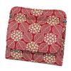 Indenya Inden Thin Wallet Hook Coin Purse 1208 Coin Purse G Red Deerskin White Lacquer Hydrangea Pattern X X Coin Pocket 9.7cm 10.5cm 1.5cm Box-shaped