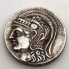Copy Ancient Greek Owl Athena Silver Coin Foreign Coin Collection KTY