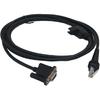 E-Simpo 3Mtr/10ft Аксессуар для сканера HHP 1900g, Hyperion 1300g, Xenon 1900/1902, Voyager 1250g/1200g RJ48 на DB9 с портом DC RS232 Serial