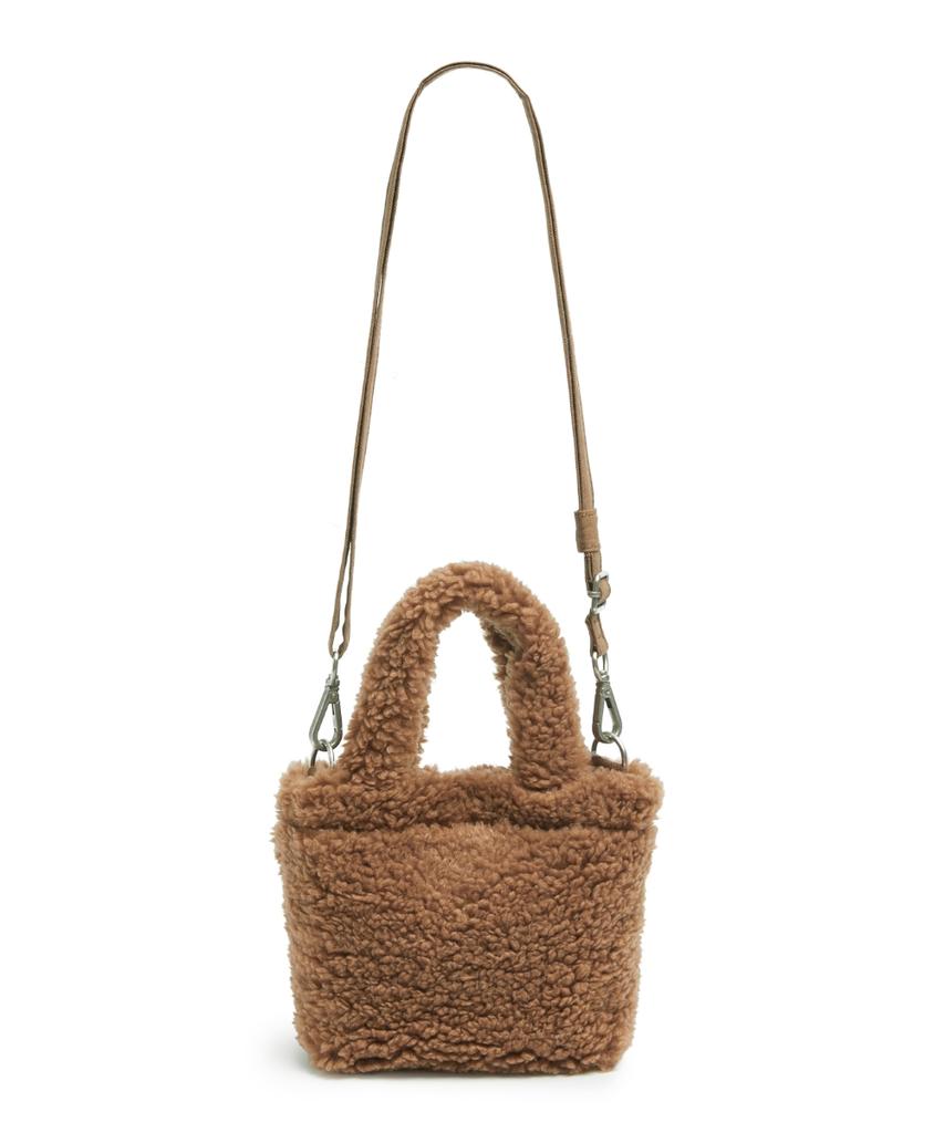 Mark Gonzales Women'S Club Boucle Mini Crossbody Bag - Camel
