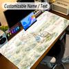 Large Mouse PadPeter Rabbit Custom Name Text Personalized Desk Mat Non Slip Gaming Pad