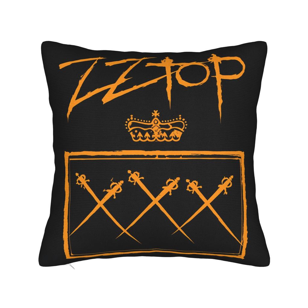 Band Zz Top Pillow Cover Square Cushion Cover Novelty Pillow Case For Couch Sofa Bedroom