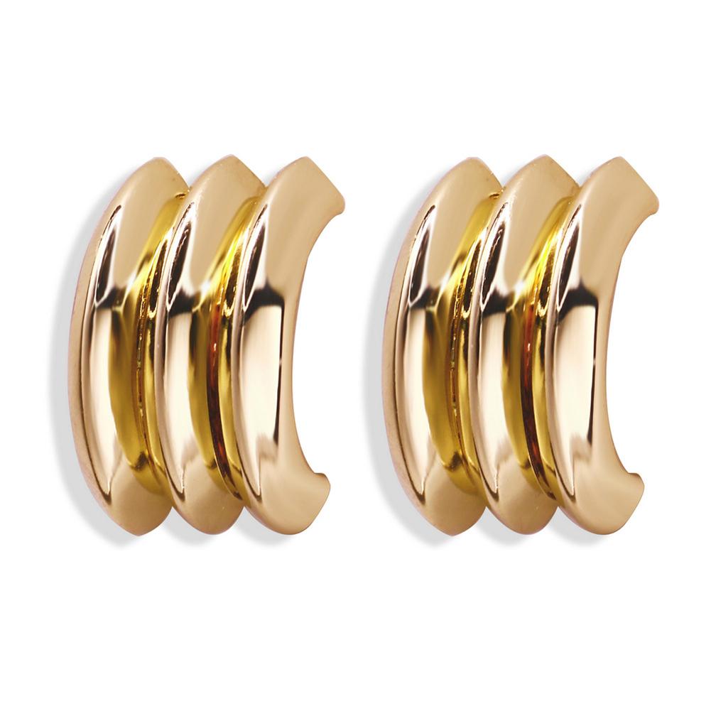 Fashion Simple Single Layer Metal Ear Stud Earrings