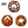 Durable Hanging Ornament Fall Pumpkin Sunflower Wreath Decor, Acrylic Hand Painted Fine Workmanship Decor Window Ornament, Thanksgiving