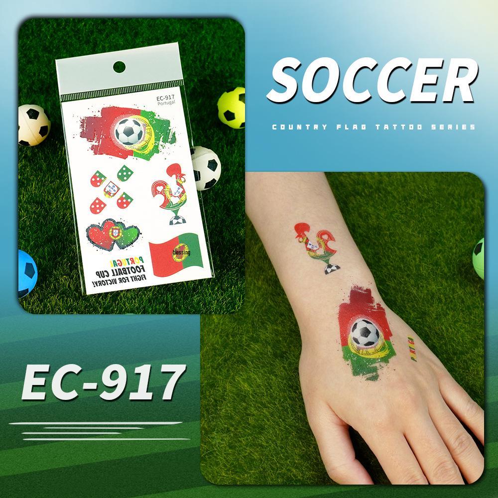 2026 World Cup USA Canada Mexico National Flag Water Transfer Face Tattoos