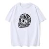 Готические футболки Harajuku Biker Skull Graphic Tshirts Men Cotton Fashion Short Sleeve Tops Dark Punk Skulls Retro T Shirt European Tee