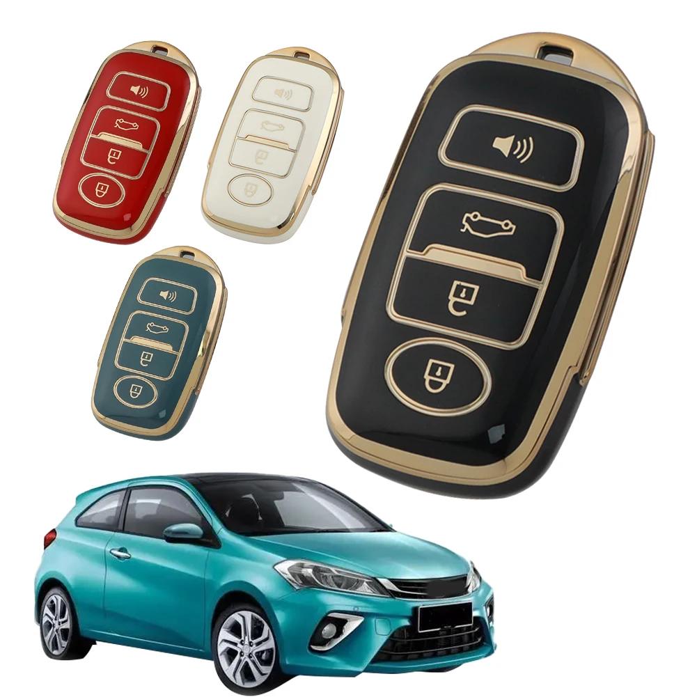 Чехол для автомобильного ключа из ТПУ, защитный чехол для брелока, держатель для пульта дистанционного управления, защитный чехол для Toyota PERODUA Keyless