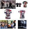 Summer 3D Muay Thai Kickboxing Boxing MMA Mix Martial Art Printed Tshirt Train Sports T-shirts Men Fashion Streetwear Short Sleeves Gym
