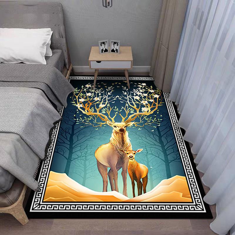 3D ковер большой площади, прикроватная подставка для ног для всей комнаты, спальни, бытовой грязеотталкивающий коврик для эркера, балкона, высококачественный напольный коврик