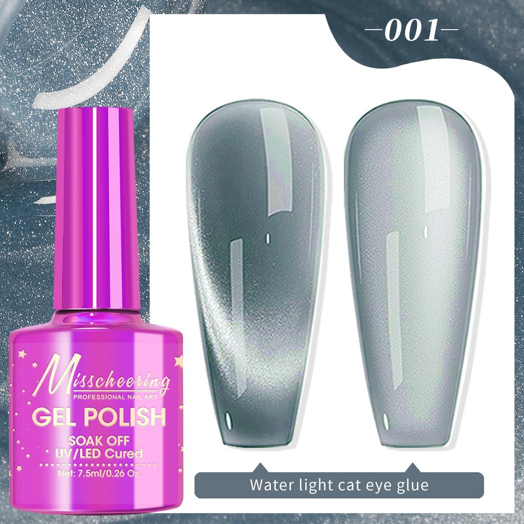 Nail Art Water Light Лак для ногтей Кошачий глаз Фототерапия Кристалл Широкий Лак для ногтей Кошачий глаз