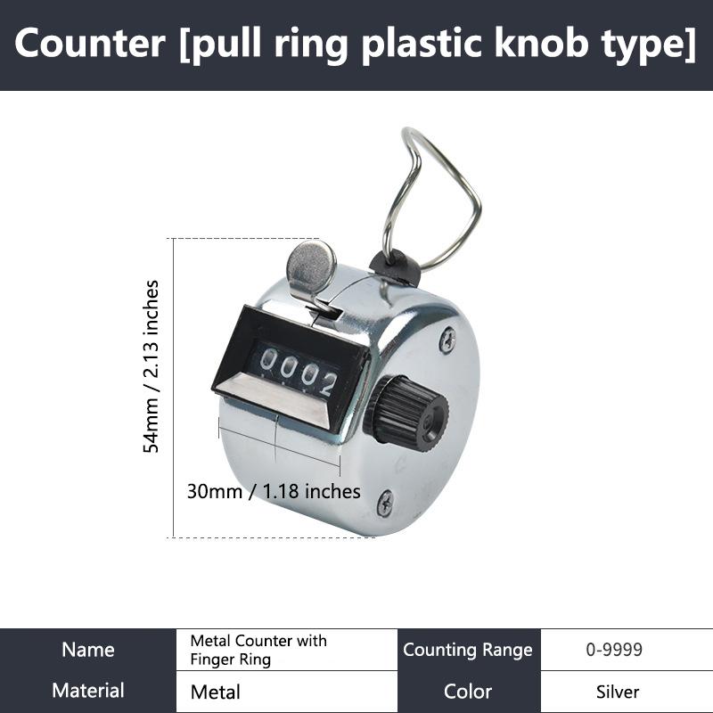 4-Digit Hand Tally Counter Easy to Use – Clicker for Golf Training Counting Mini Digital Mechanical Device 1
