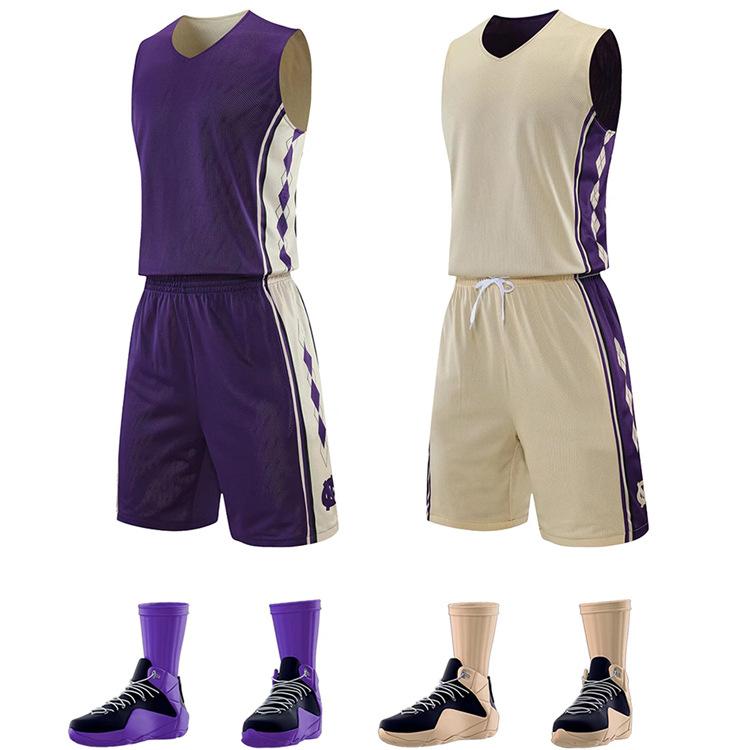 Double-Sided Basketball Suit, College Student Adult Double-Sided Jersey, Personalized Two-Sided Wear, Game Training Clothing, Boys And Children
