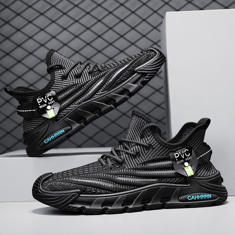 Модные повседневные кроссовки мужские кроссовки для бега уличные легкие дышащие сетчатые увеличивающие комфорт спортивные туфли для мужчин