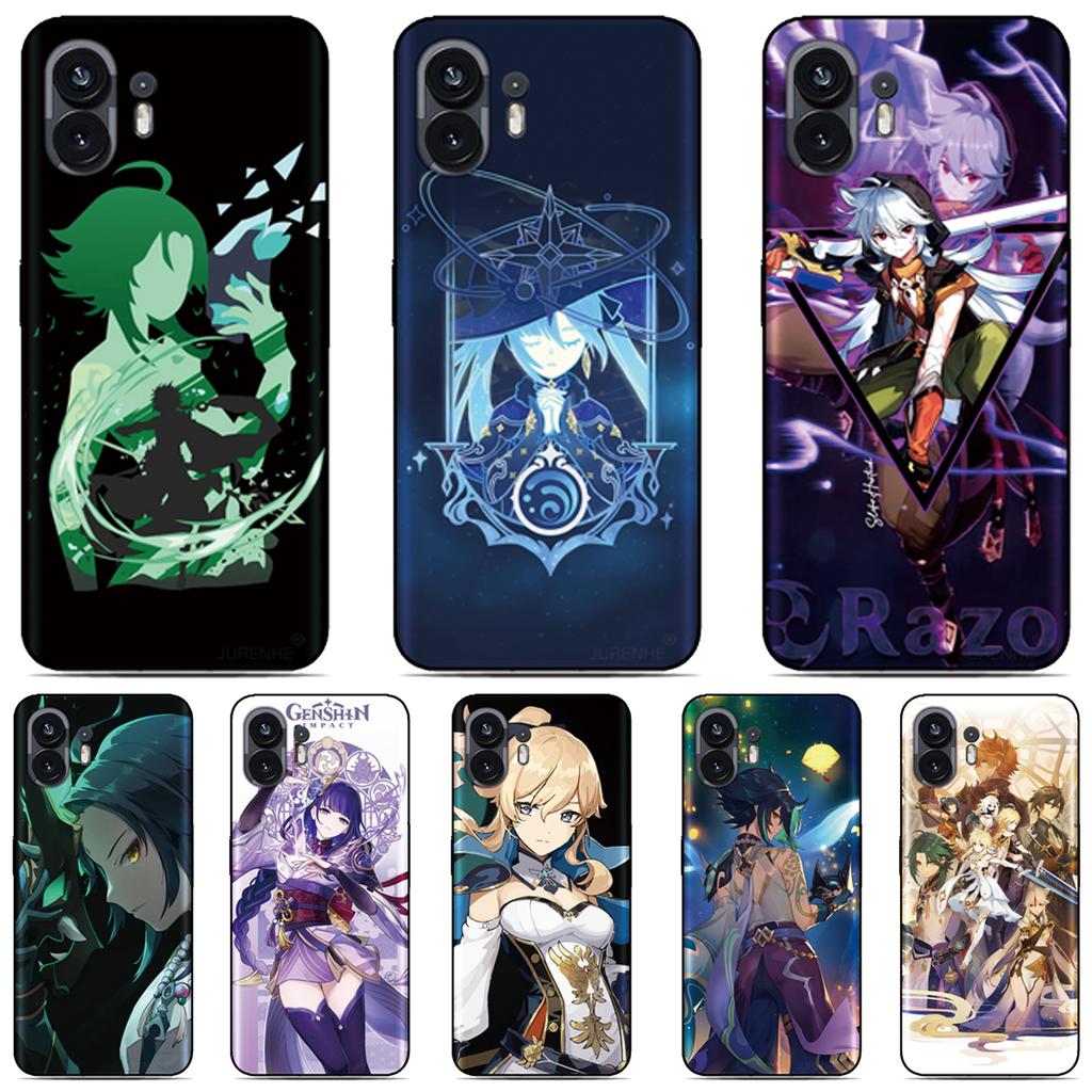 Genshin-Impact Phone Case For Blackview Wave 9C 8C 6C Shark 9 Color 8 A100 A96 A95 A90 A85 A80 A70 A55 A53 A52 A200 Pro Cover
