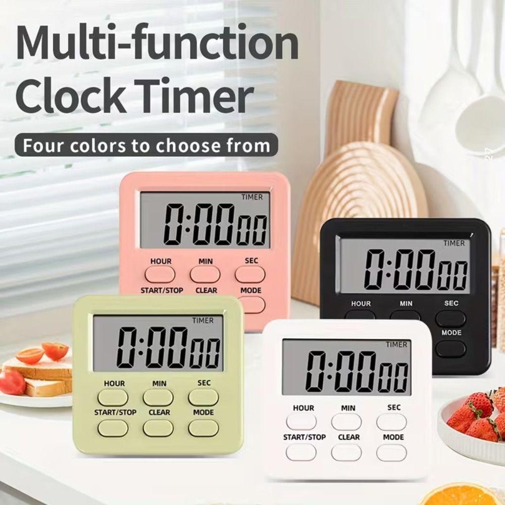 Dual-Mode Digital Timer Magnetic Back Gym Timer Memory Function Alarm Timer Students