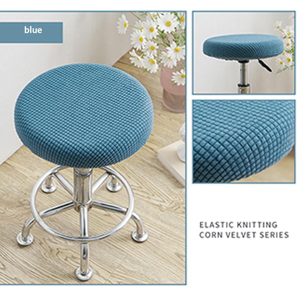 Круглый чехол для табурета, обеспечивающий долговечность и яркие цвета, наволочка для подушки, моющиеся чехлы для барных стульев