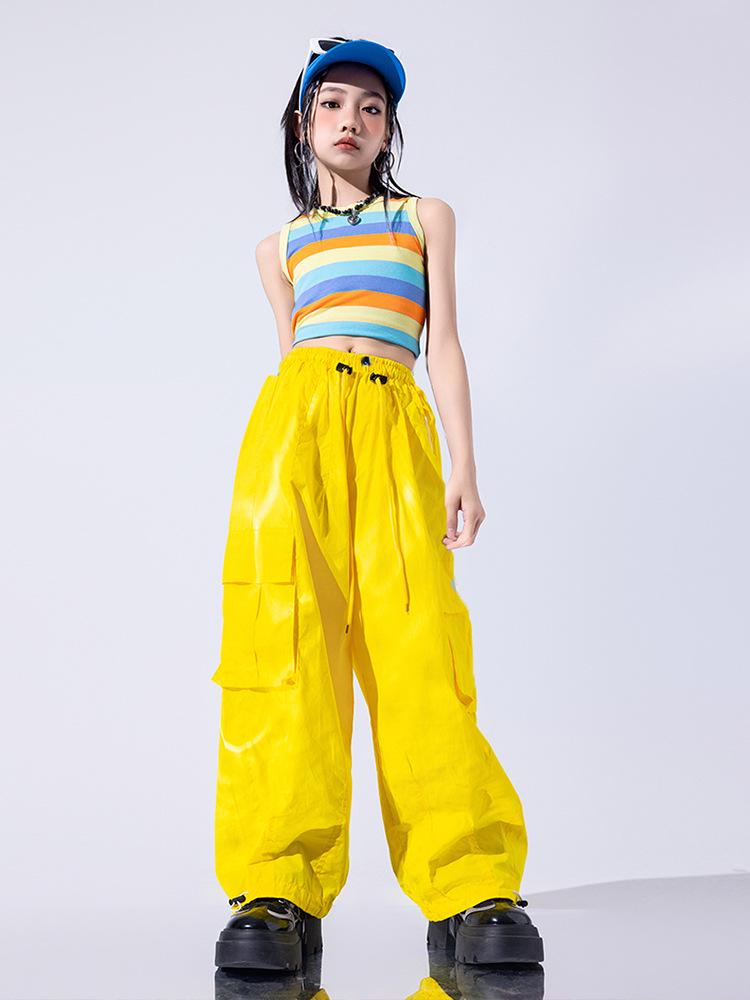 Модный костюм для джазовых танцев для девочек для летних выступлений