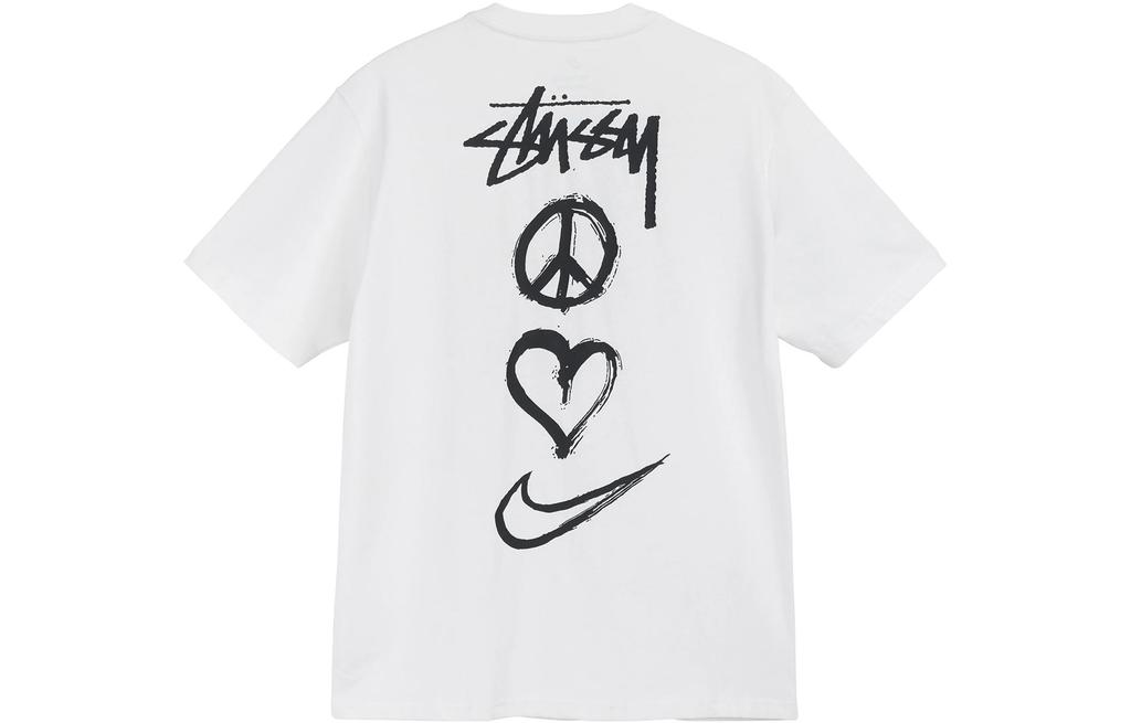 Nike X Stussy Футболка Peace Love Swoosh Азиатский размер DM4943-121