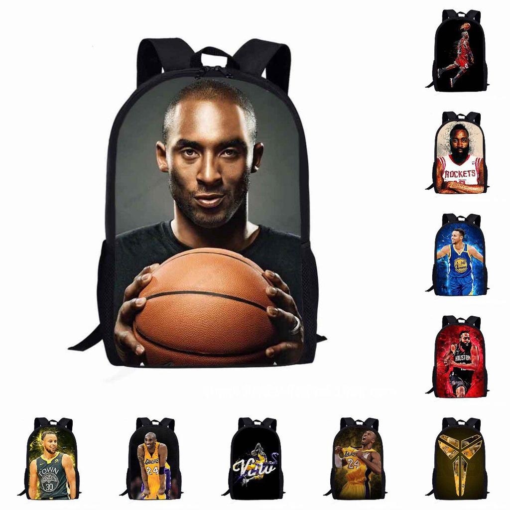 Стильный рюкзак Kobe Curry James Звезда баскетбола для детей и подростков