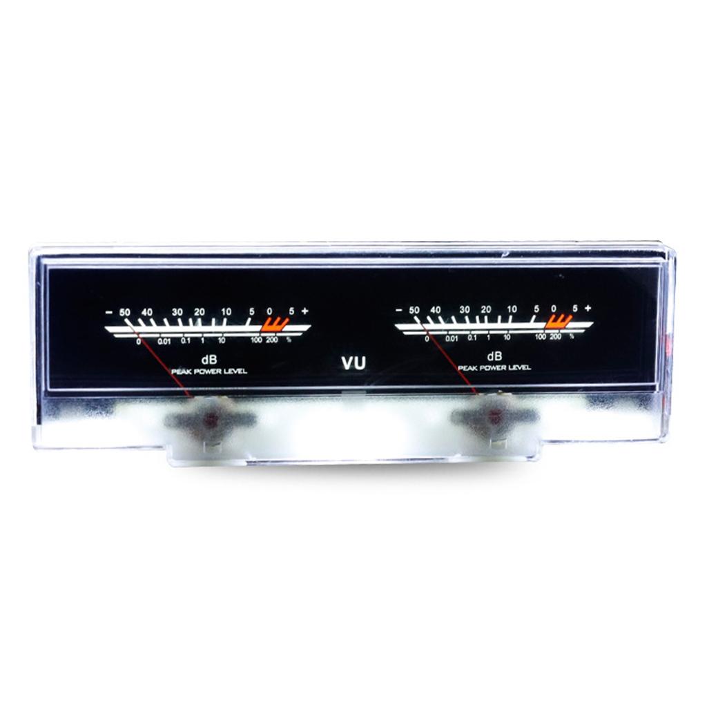 Practical VU Meter Dual Analog for Amplifier Preamplifier Adjustable Resistance
