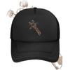 Giraffe head brown paint strokes Baseball Cap Anime Graphic Hats Adult Unisex Women Sports Outdoor