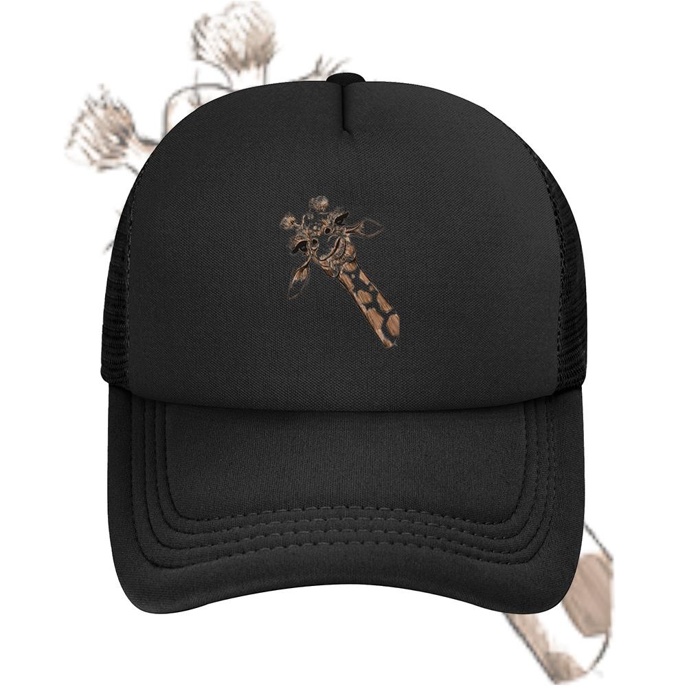 Giraffe head brown paint strokes Baseball Cap Anime Graphic Hats Adult Unisex Women Sports Outdoor