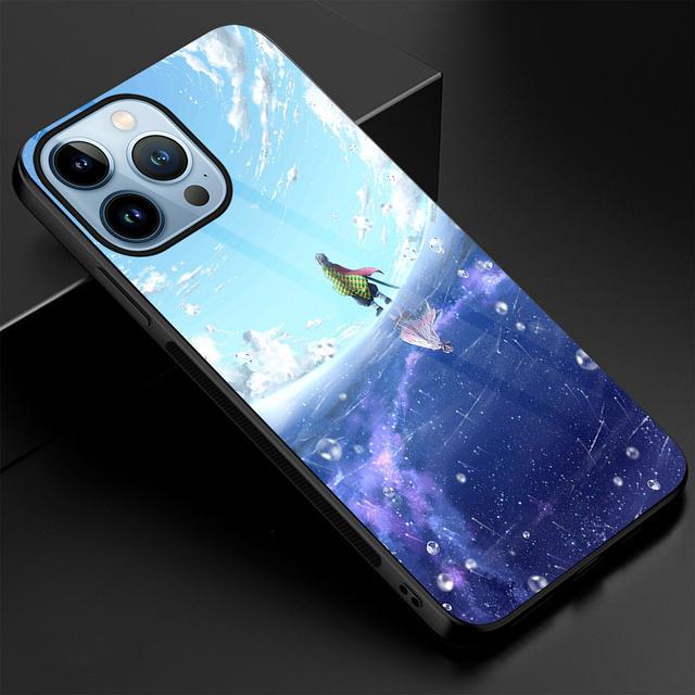 Чехол для телефона Demon Slayer Anime для Iphone 14 13 11 12 Pro Max Mini Xs Xr X, чехол из закаленного стекла для Iphone 7 8 6s Plus Se 2022