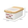 Iwasaki Kogyo Made in Japan Drawer Rice Container, 5kg, with Gasket, B-2895PA