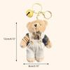 Милый плюшевый брелок-мишка, мягкие игрушки, брелок-подвеска, пушистый шарм для кошелька, рюкзака, сумочки