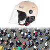 Мотоциклетные шлемы Регулируемые прозрачные линзы для верховой езды со светоотражающими наклейками Полушлемы Аксессуары для мотоциклов Four Seasons
