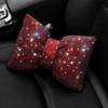 1 шт., авто подголовник с бантом, поясная подушка, плюшевая подушка для сиденья, автомобильная подушка для шеи, алмазный кристалл
