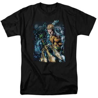 DC Comics Лига Справедливости Аквамен Черная Футболка