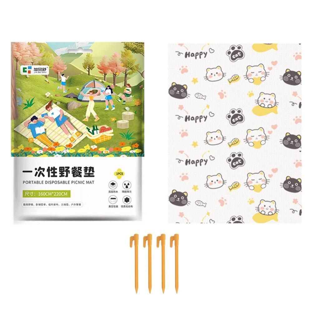 Extra Thick Disposable Picnic Blanket Dirt-Resistant Camping Mat New Ground Sheet  Outdoor