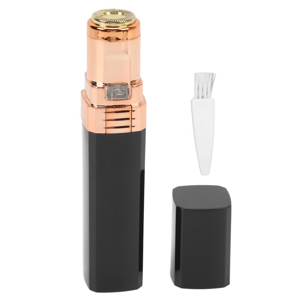 Women Waterproof Electric Eyebrow & Facial Hair Trimmer - Compact Black