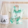 Children's Fashion Shirt Set Summer Boys Casual Short-sleeved T-shirt Set
