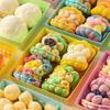 10pcs Square Packaging Box Plastic Bento Box Dessert Checkered Sandwich Cheesecake Puff Box