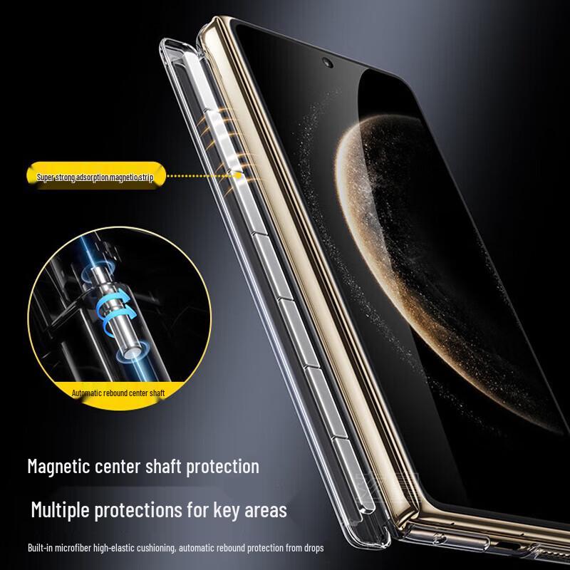 BIAZE Магнитный прозрачный чехол с защитой шарнира для Huawei Mate X6