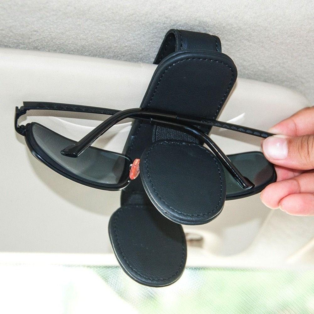 Double Clip Car Sunglasses Frame Magnetic Eyeglasses Storage Clip  for Auto Interior