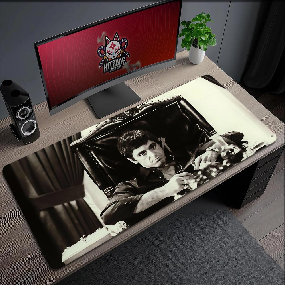 Mouse Pad Film Crime MousePad Nonslip Lockedge Office Student Gaming Action Thickened US Large Writing Pad SScarface Cushion