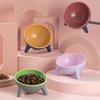 Dog Cat Bowl Elevated High Foot Puppy Bowl Neck Protector Pet Food Water Bowl Anti-Tip Pets Feeding Dessert Snack Dish Plate