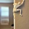 Climbing Man Figurine,Modern Wall Door Corner Decor ,3D Printed Minimalist Sculpture,Motivational Wall Hanging for Home Office Living Room