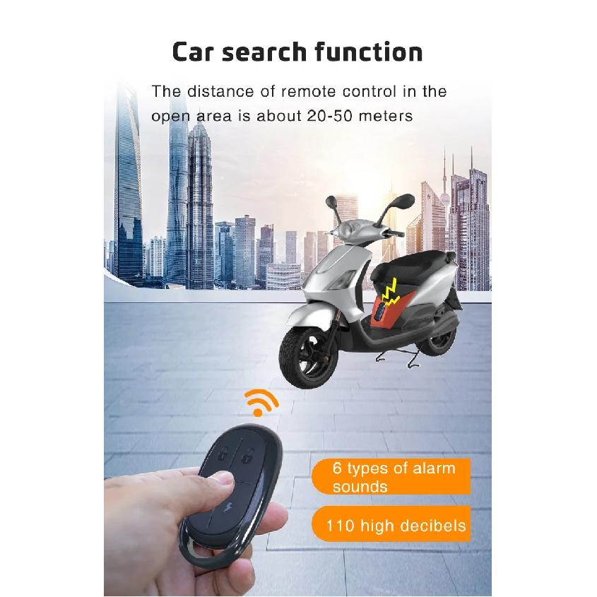 Wireless Bicycle Alarm Remote Control Waterproof Electric Motorcycle Scooter Bike Security Protection Anti theft Alarms